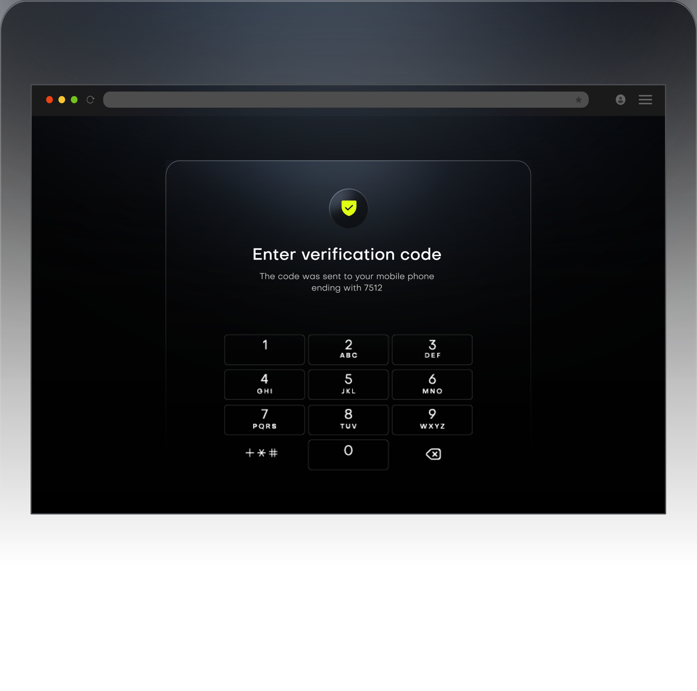 Layered security shield over a trading interface
